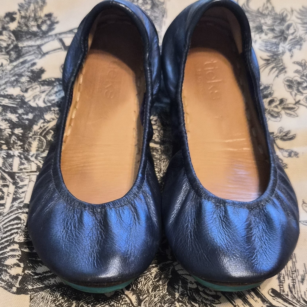 Tieks Midnight Blue Leather Ballet Flats by Tieks